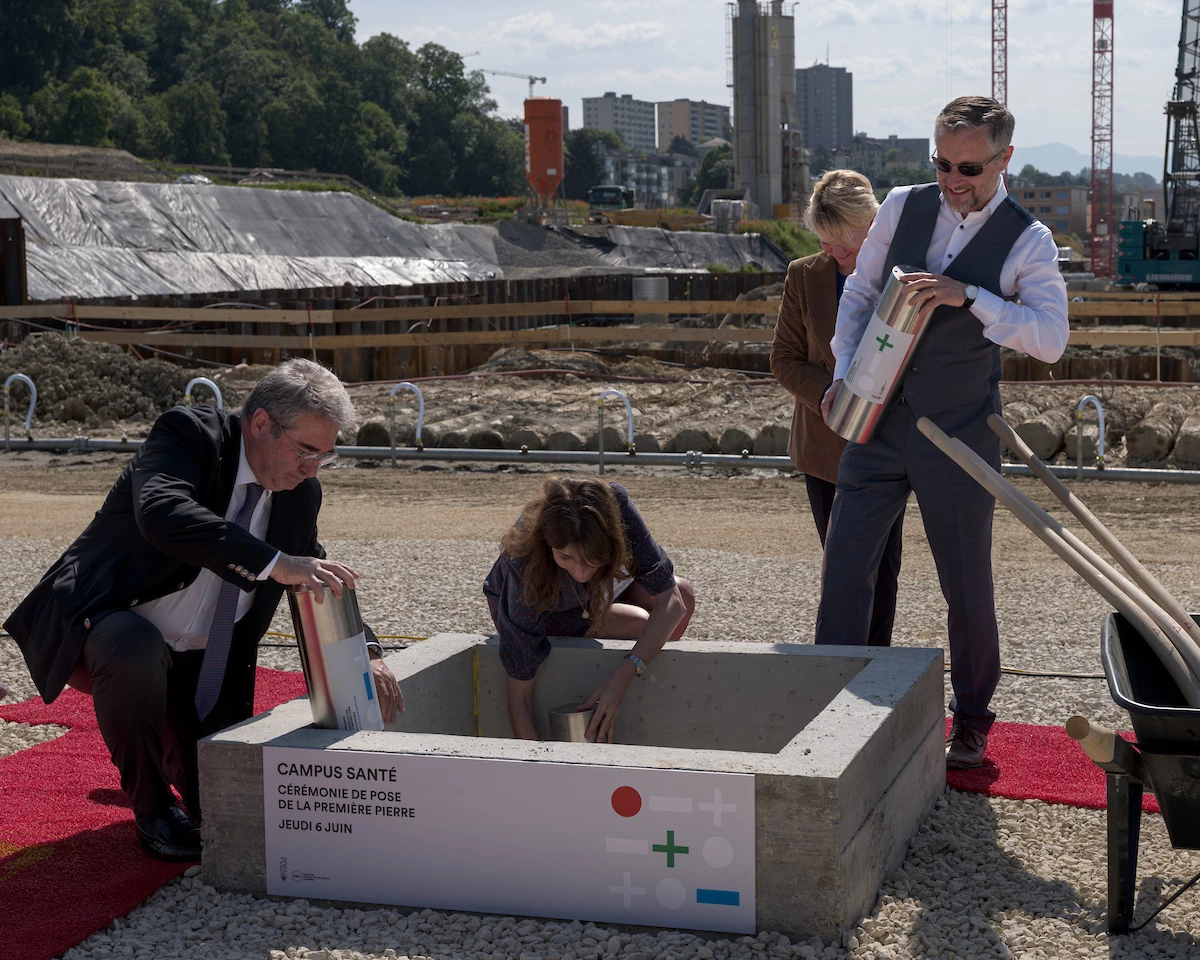 Pose de la première pierre sur le Campus Santé